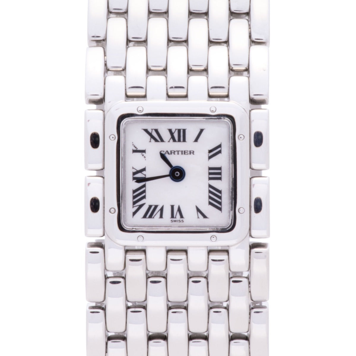 Cartier Panthere Ruban 2420 Mother of Pearl Dial Quartz Ladies Watch 21mm