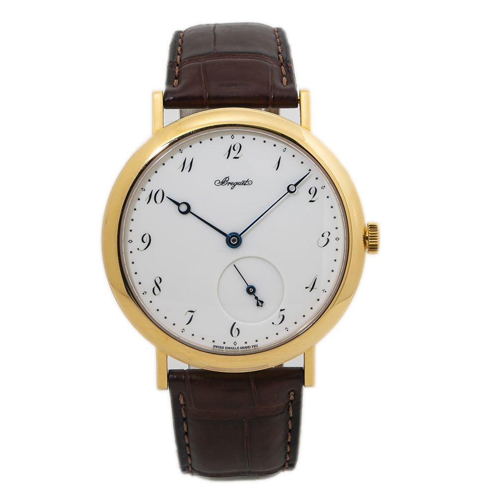 Breguet Classicque 5140BA 18K YG Enamel Dial Automatic Mens Watch