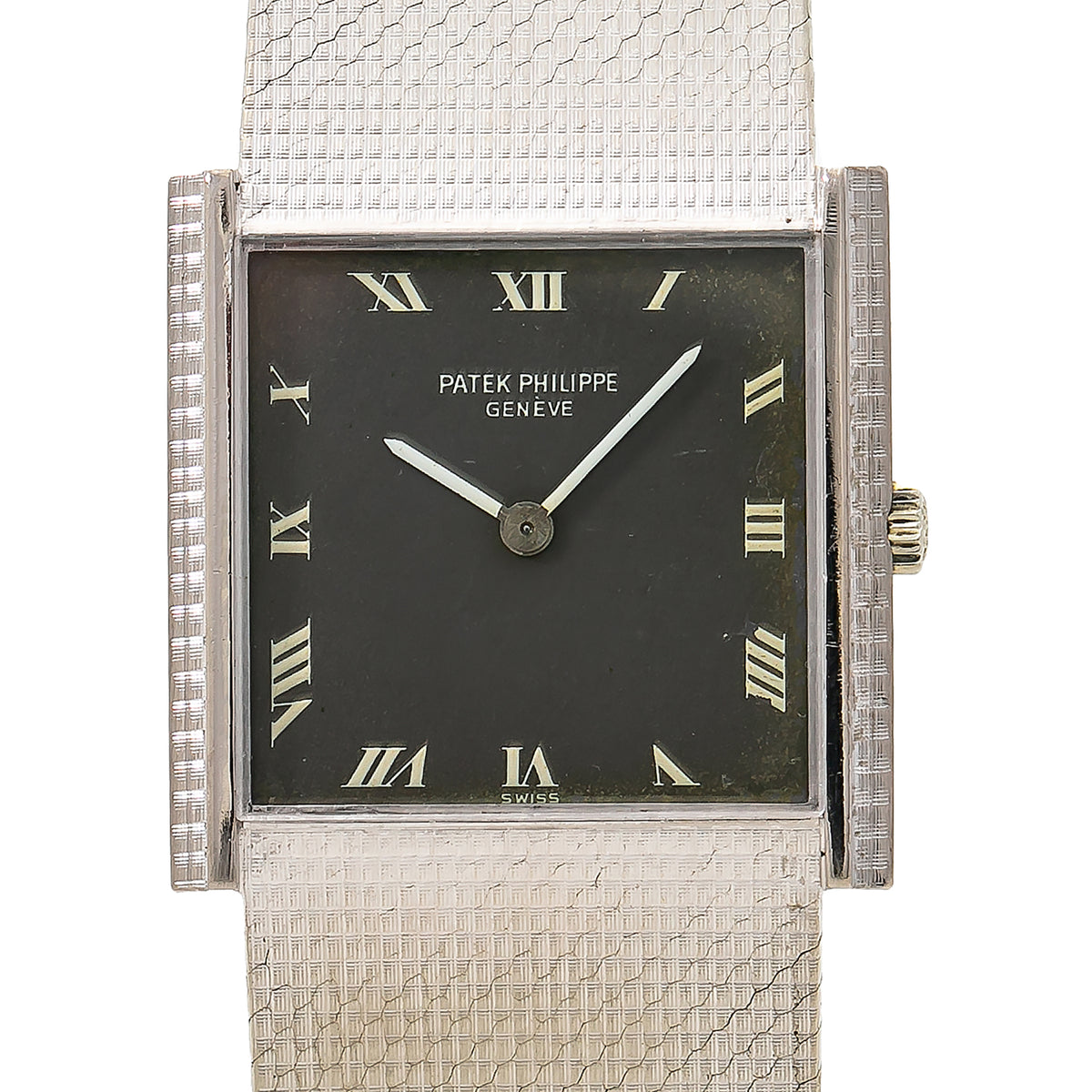 Patek Philippe Gondolo 3570/1 Square Manual Men's Watch 18k White Gold 26mm