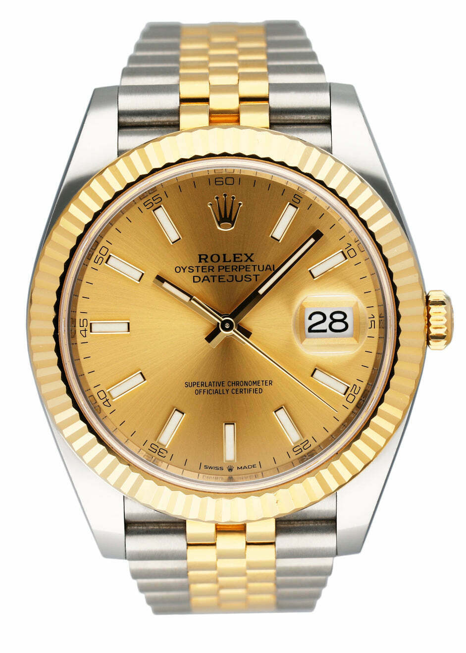 Rolex Datejust 126333 New 2020 Card 18K Jubilee Two Tone Champagne Dial 40mm