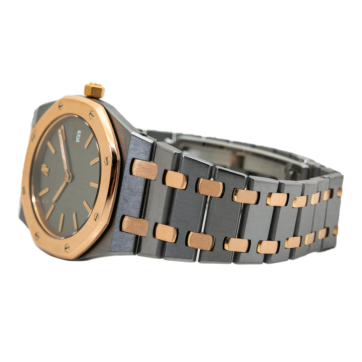 Audemars Piguet Royal Oak 56175TR Box & Paper Tantalum Rose Quartz Watch 33mm