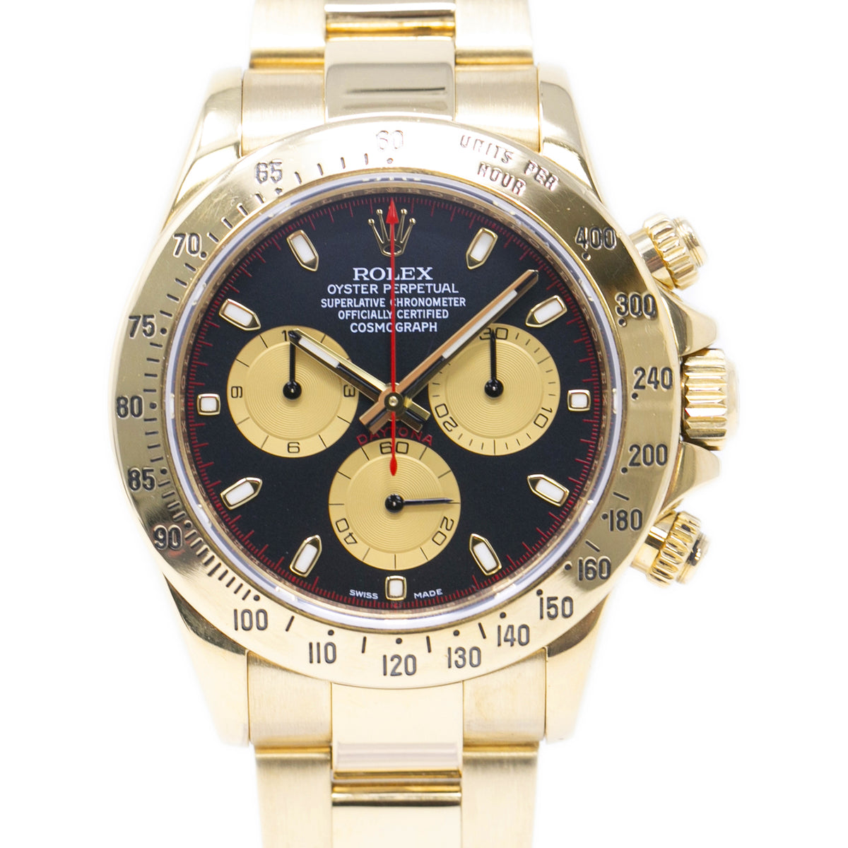Rolex Daytona 116528 Scrambled Paul Newman Dial Men's Watch 40mm Box&Card