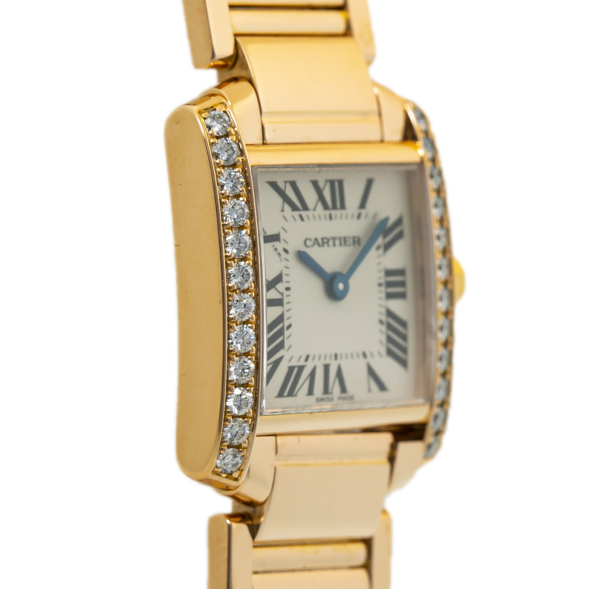 Cartier Tank Francaise 2793 WJTA0022 Ladies 18K Rose Gold Quartz Watch 20mm