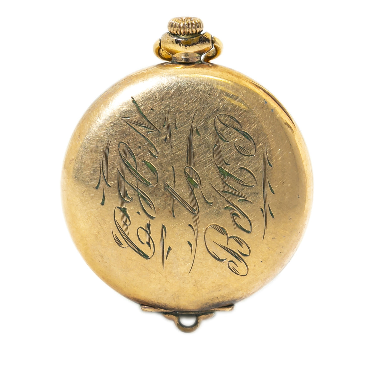 Waltham 7018346 Vintage Pocket Watch Gold Plated White Dial 31mm AS-IS