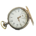 Halda Fickurfabrik 8604 Vintage Pocket Watch White Alloy White Dial 50mm AS-IS