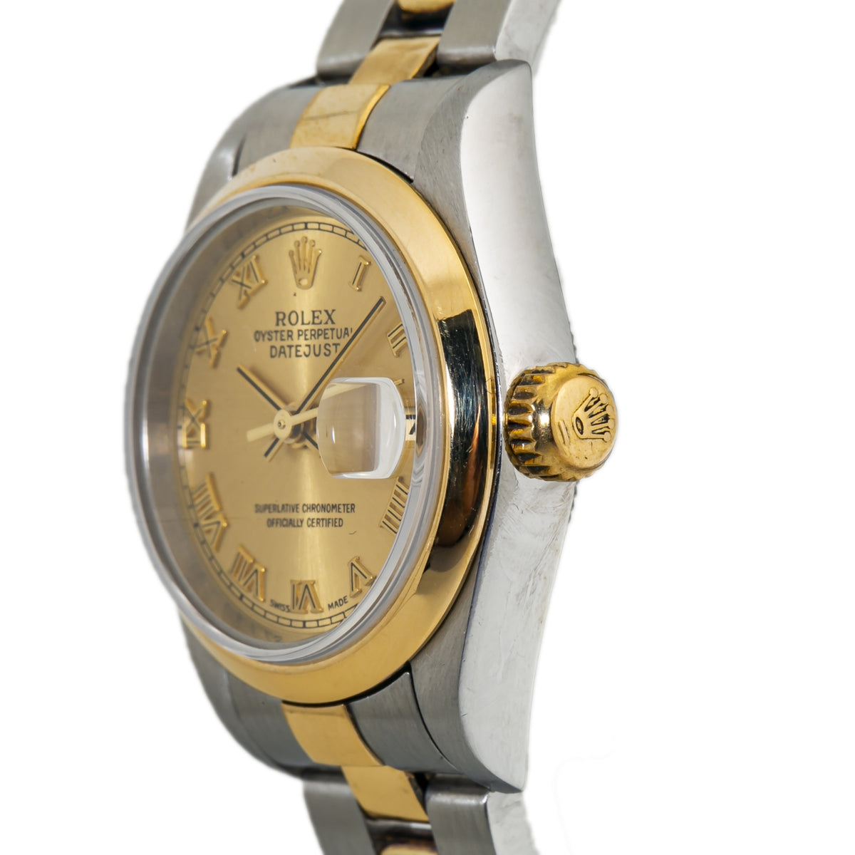 Rolex Datejust 79163 18k Two-Tone Automatic Ladies Watch Champagne Dial 26mm