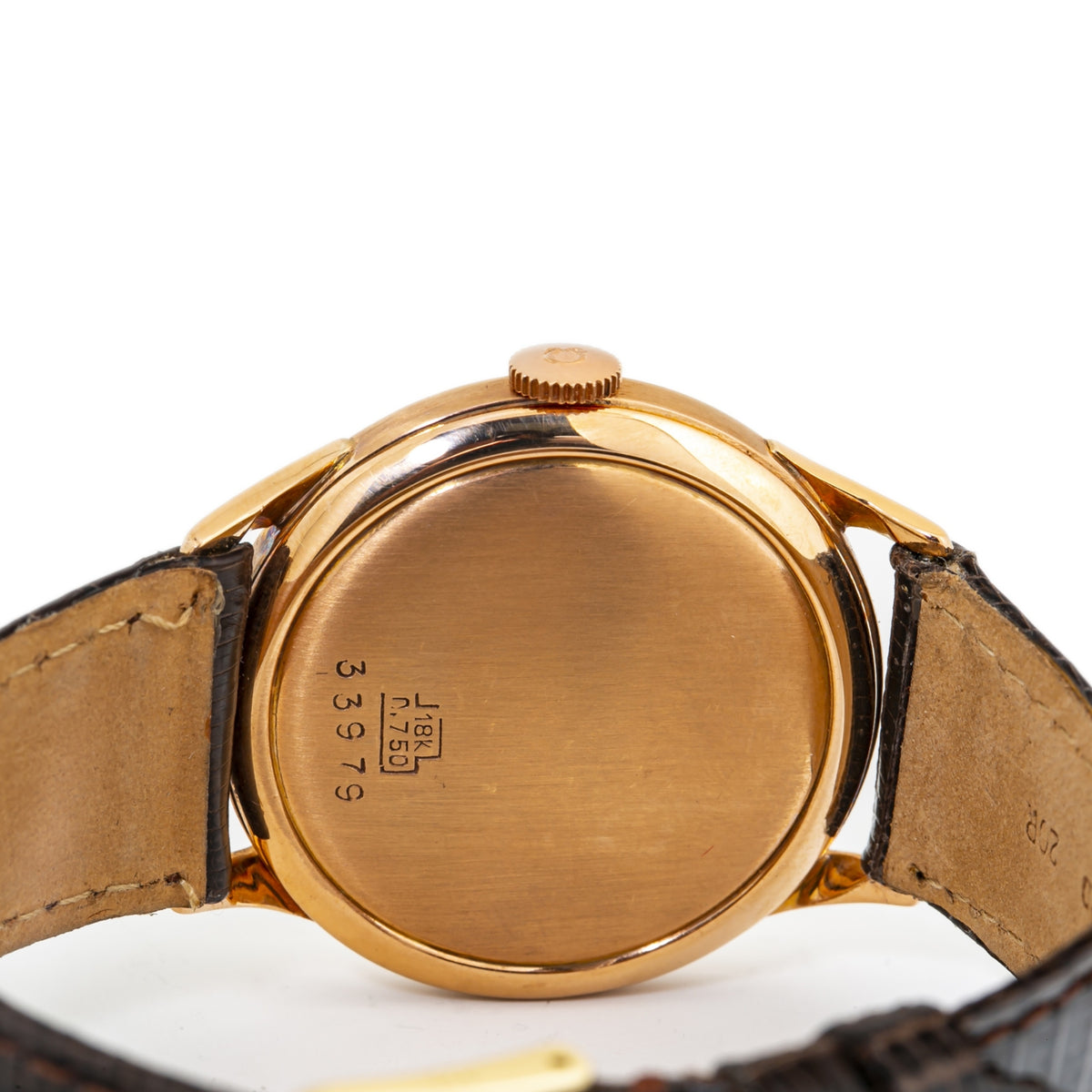 Omega 33979 Vintage 18K Rose Gold Chronograph Manual Winding Men's Watch 36mm