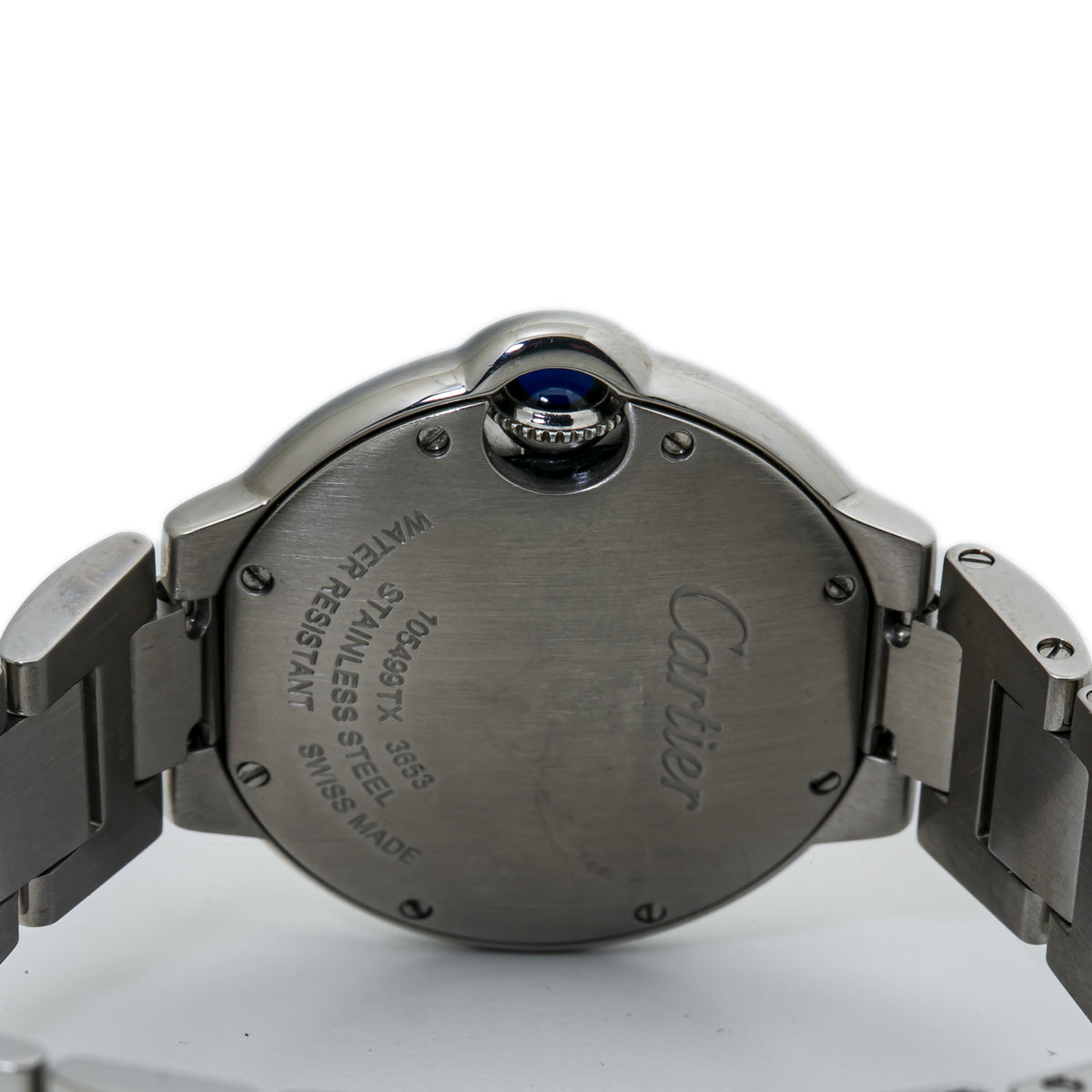 Cartier Ballon Bleu W6920084 Silver Dial Quartz Stainless Steel Ladies Watch 33m
