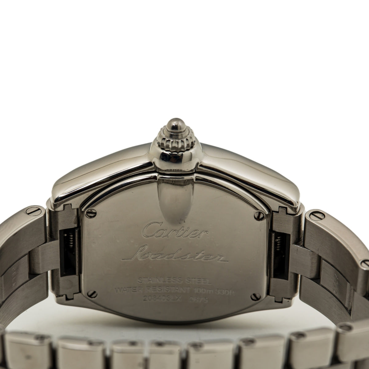 Cartier Roadster 2675 W62016V3 Stainless Steel Ladies Quartz Watch 32mm