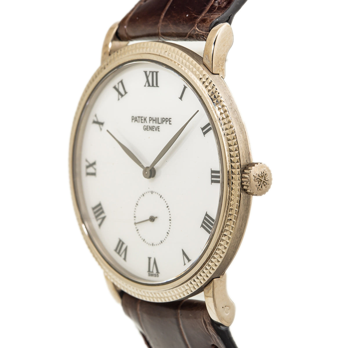 Patek Philippe 3919G Calatrava 18k White Gold HandWind Men's Watch 33mm