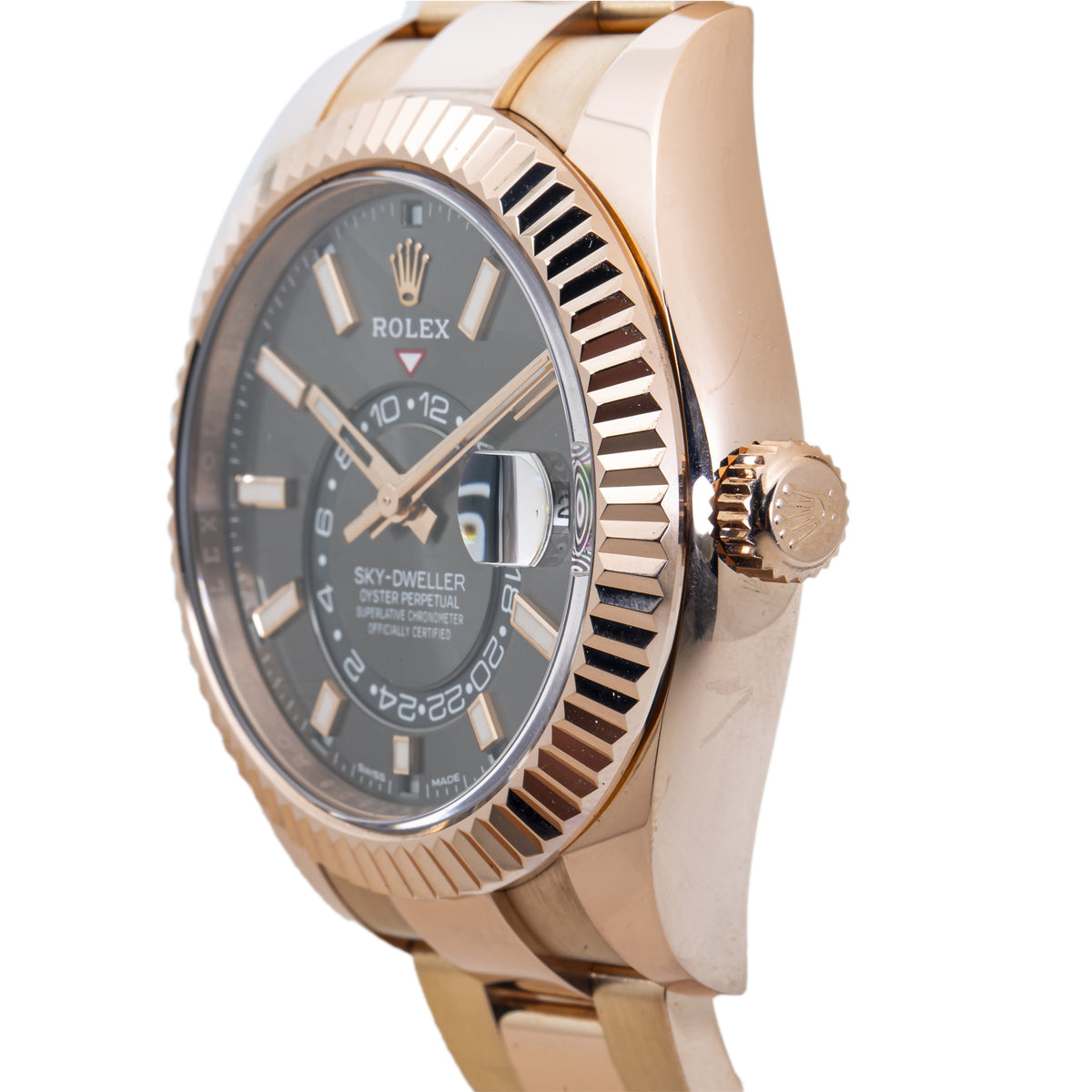 Rolex Sky Dweller 326935 Everose Gold 2021 New Rhodium Dial Watch 42mm Box&Paper