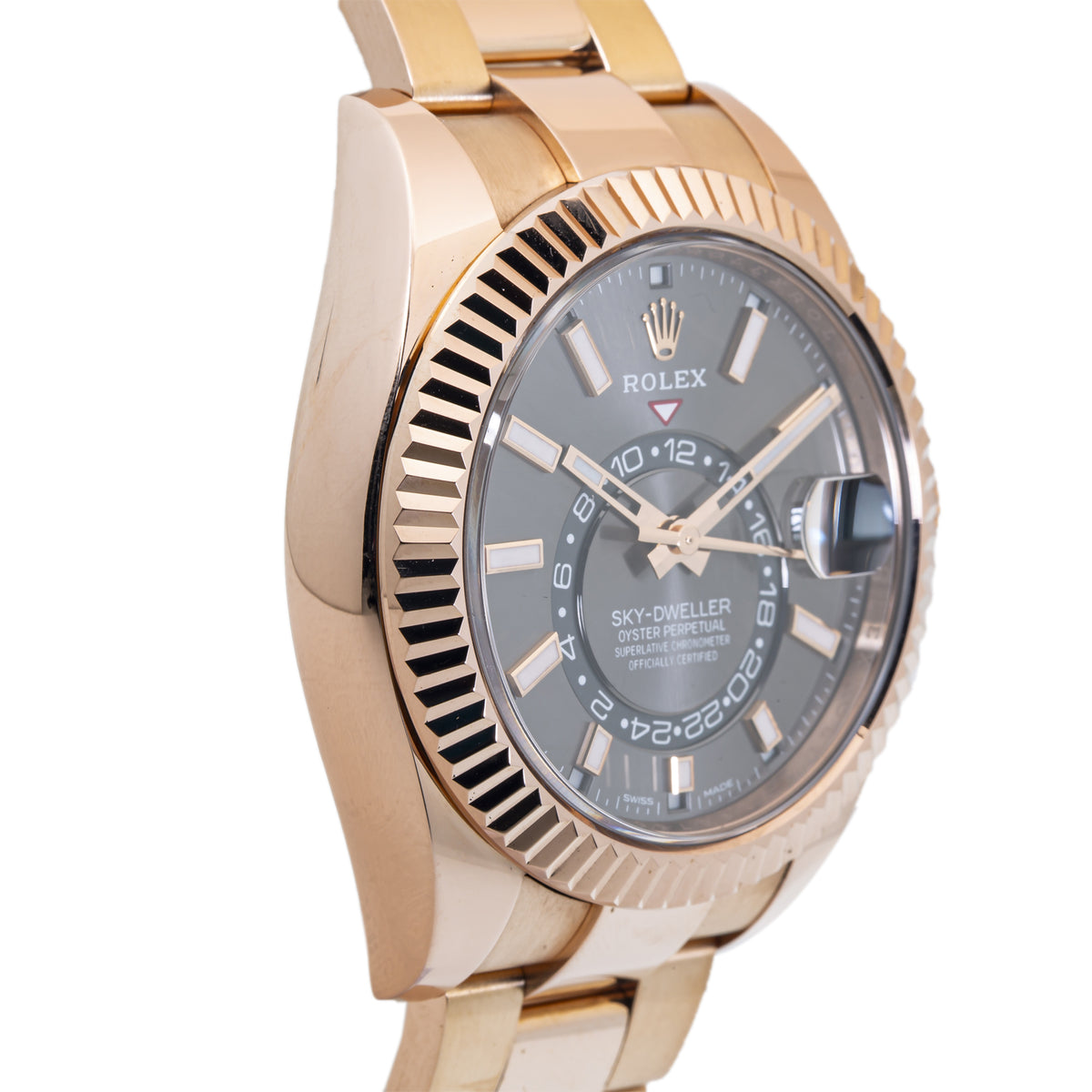 Rolex Sky Dweller 326935 Everose Gold 2021 New Rhodium Dial Watch 42mm Box&Paper