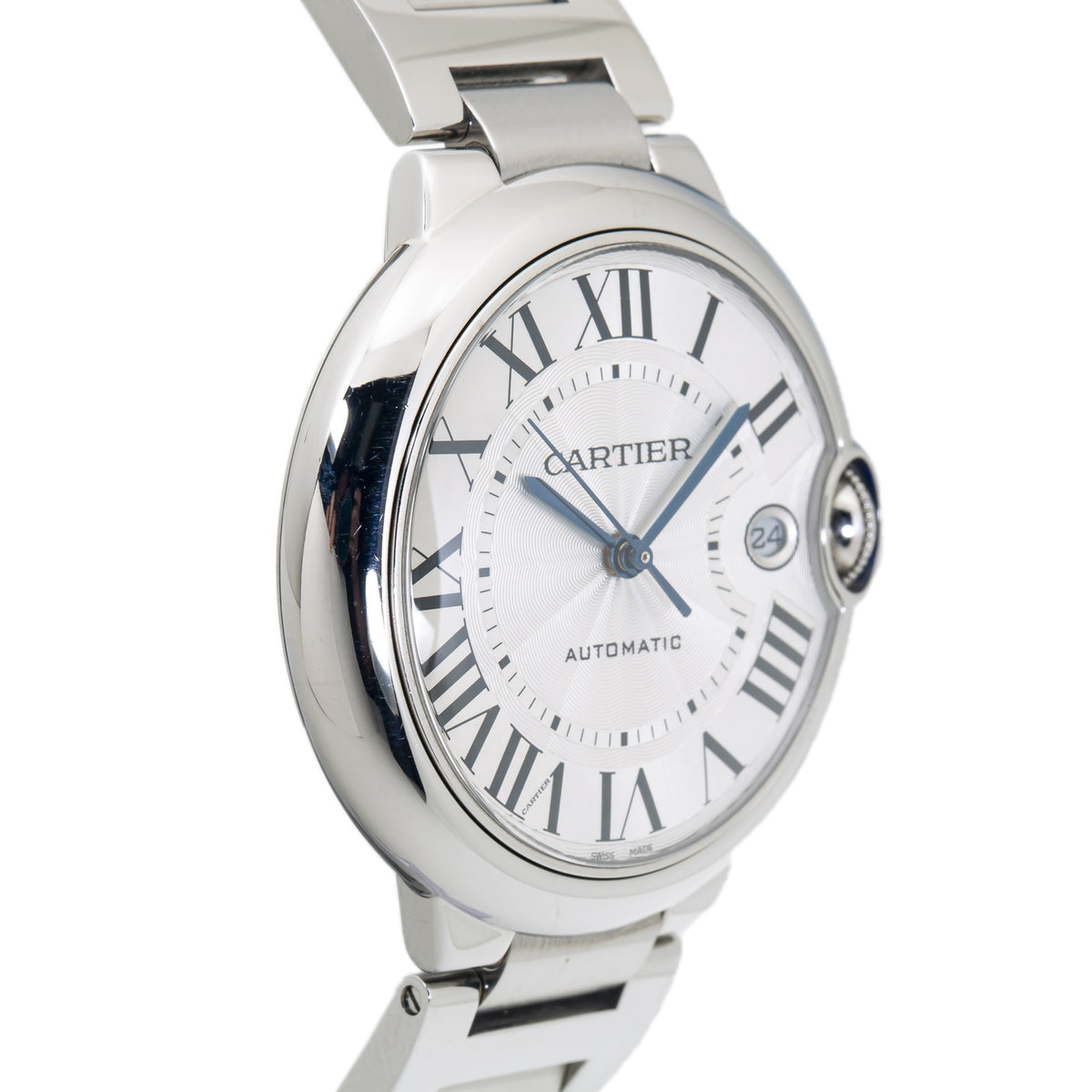 Cartier Ballon Bleu WSBB0040 Stainless Steel Date Automatic Men's Watch 42mm