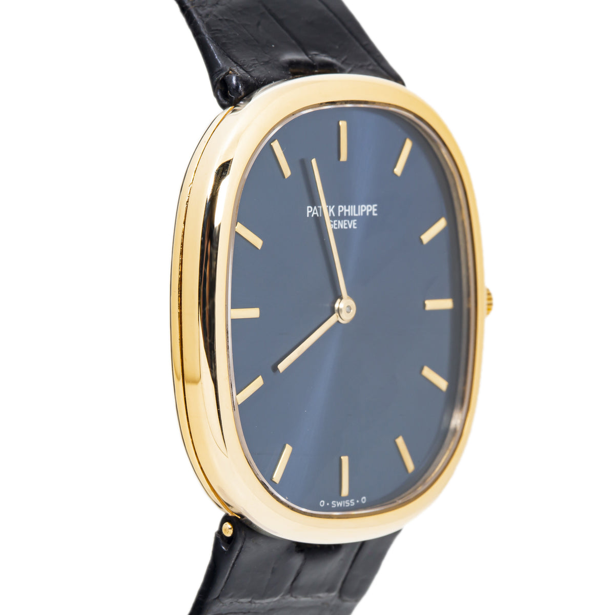 Patek Philippe Ellipse 3738 18K Yellow Gold Blue Dial Automatic Men's Watch 31mm
