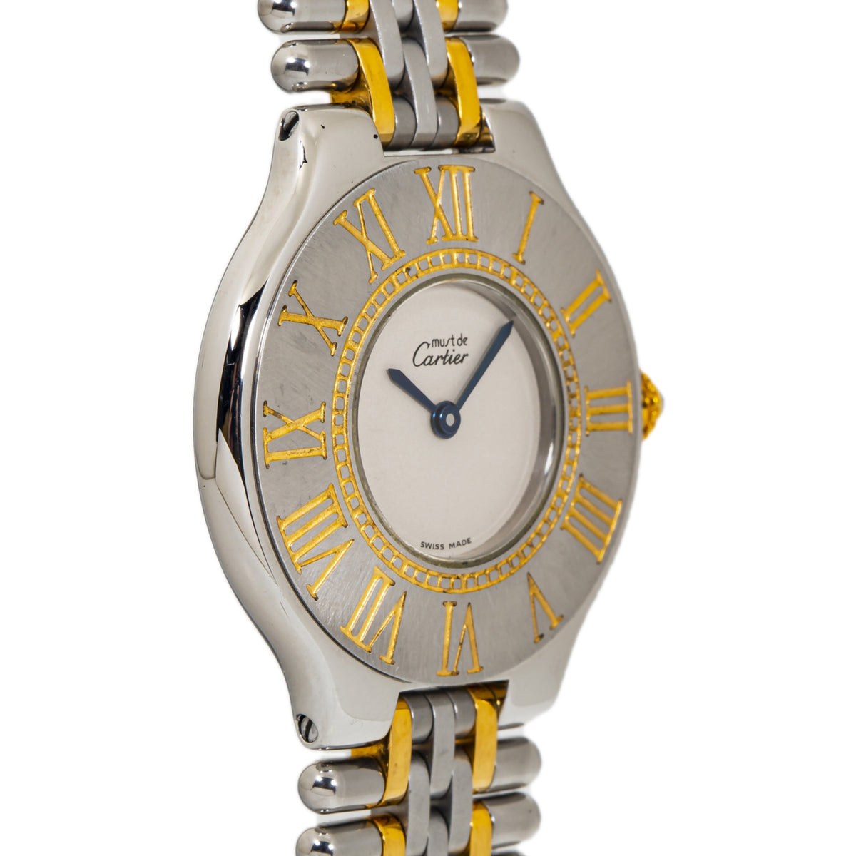 Cartier Must De Gold And Steel Serviced Quartz Ladie's Watch 30mm