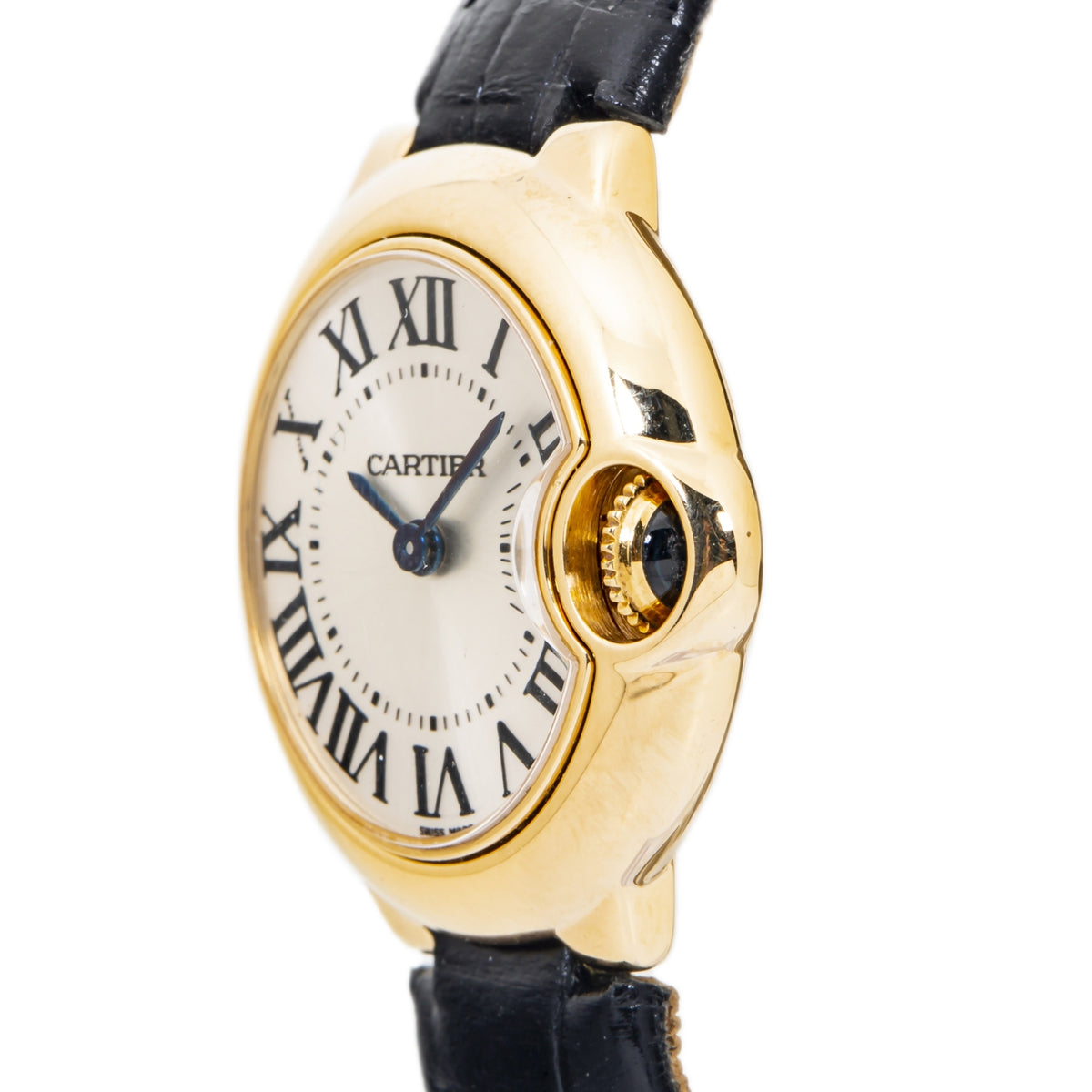Cartier Ballon Bleu 3006 W6900156 18K Yellow Gold White Dial Ladie's Watch 28mm