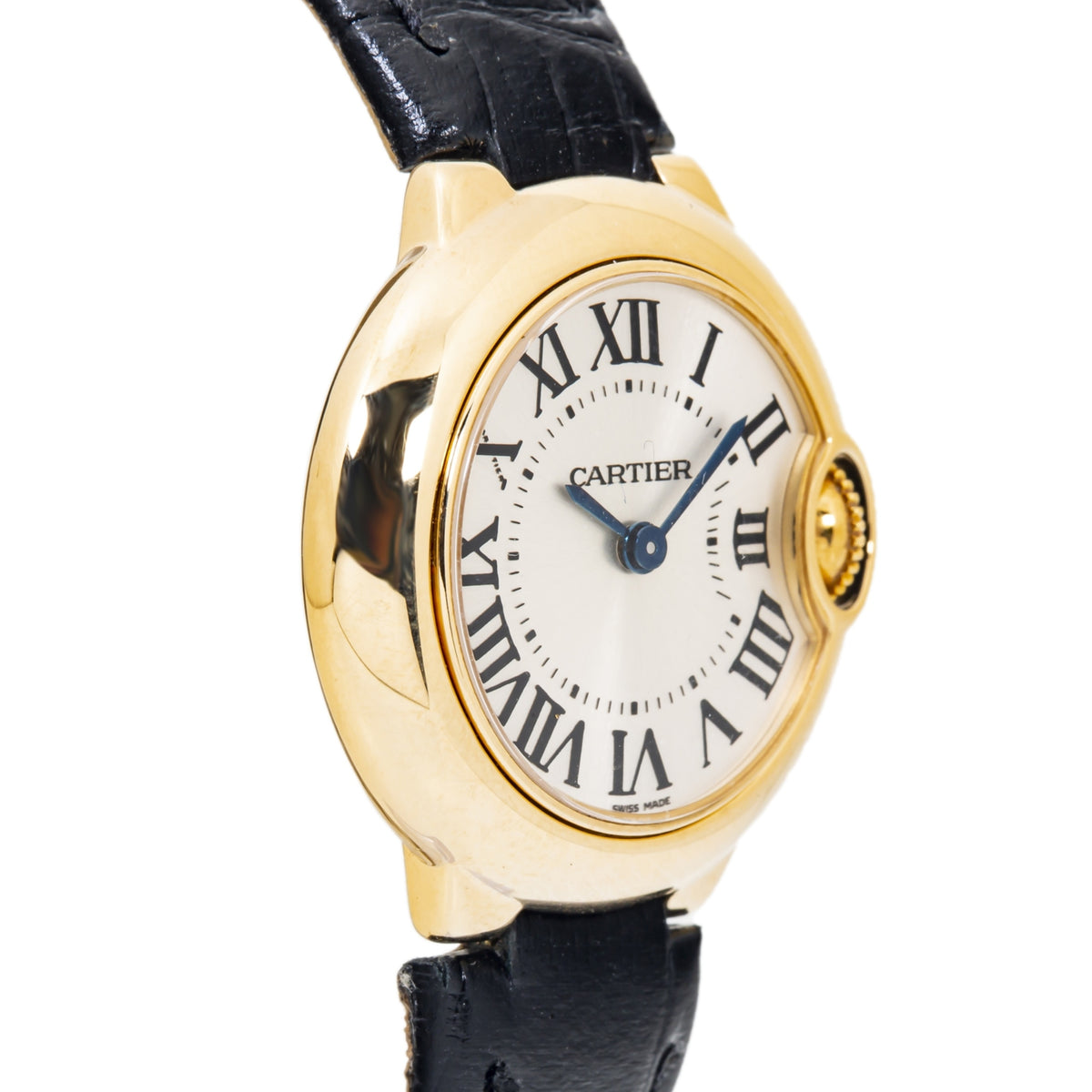 Cartier Ballon Bleu 3006 W6900156 18K Yellow Gold White Dial Ladie's Watch 28mm