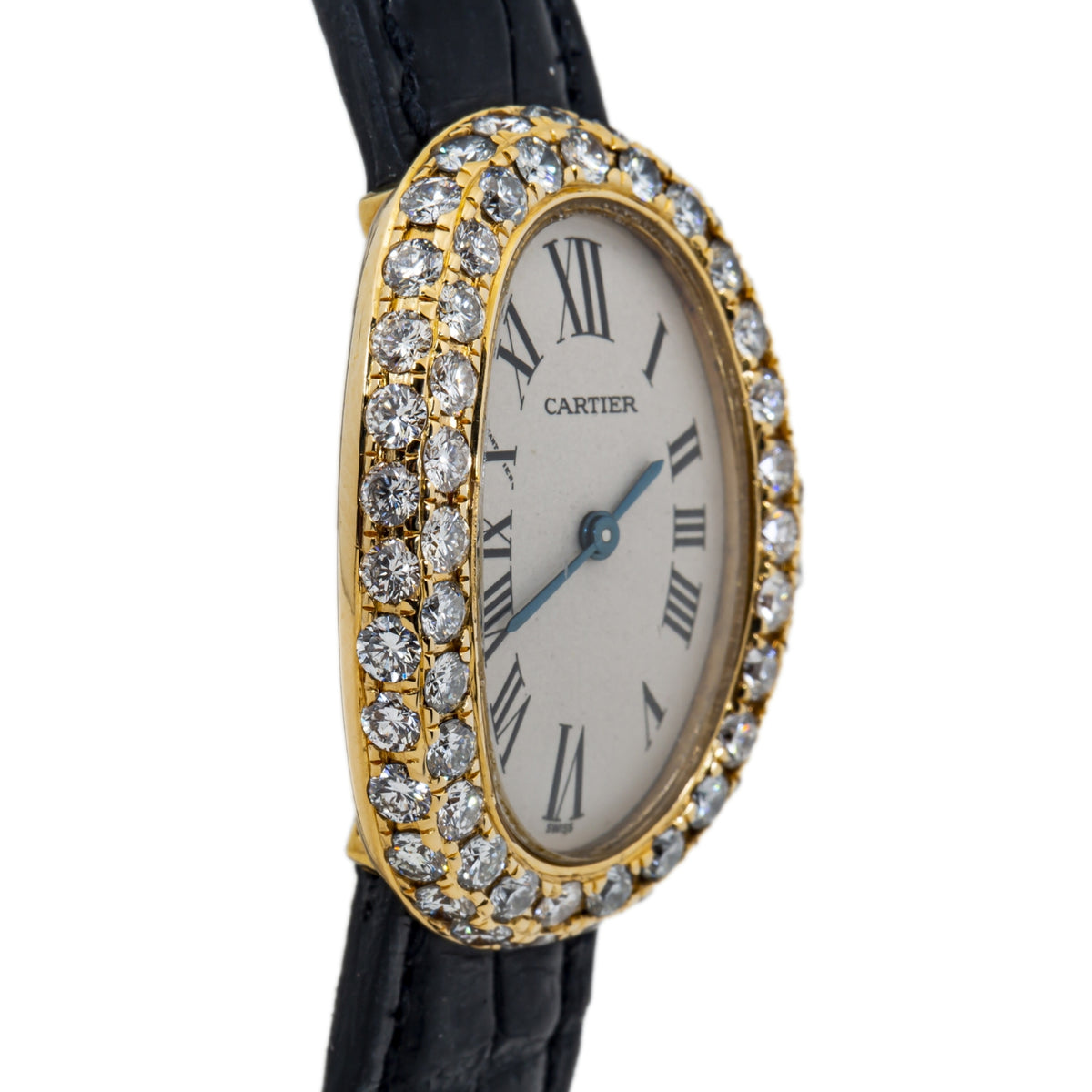 Cartier Baignoire Joaillerie 1954 18k Yellow Gold Quartz Ladie's Watch 23mm