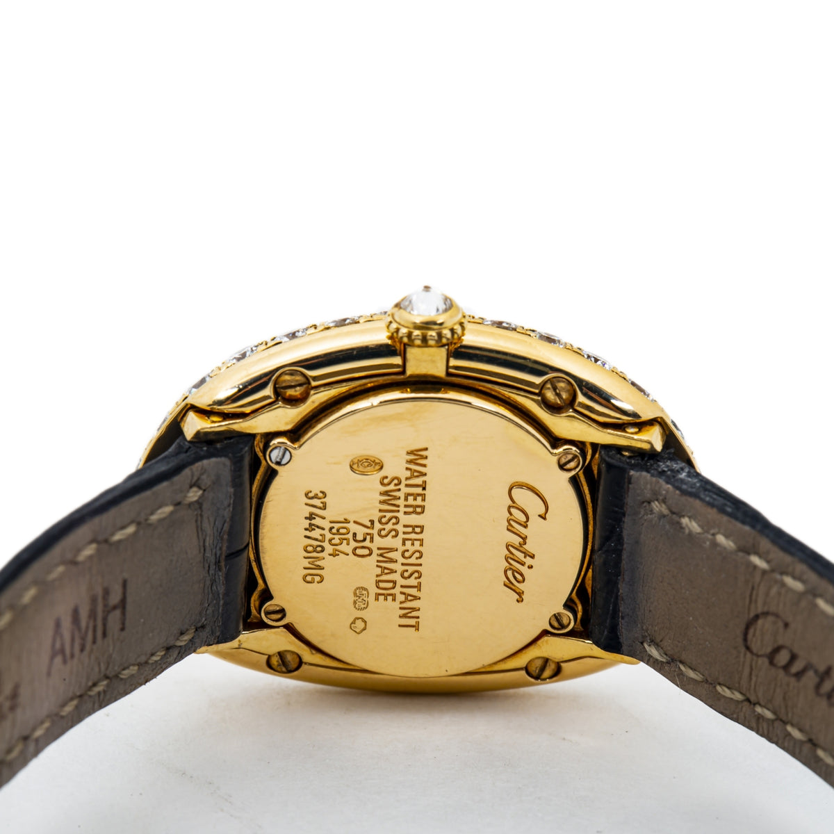 Cartier Baignoire Joaillerie 1954 18k Yellow Gold Quartz Ladie's Watch 23mm