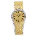 Piaget 9181 A6 Rare 18K Yellow Gold Factory Diamonds Ladies Watch 27mm 61.6g Box