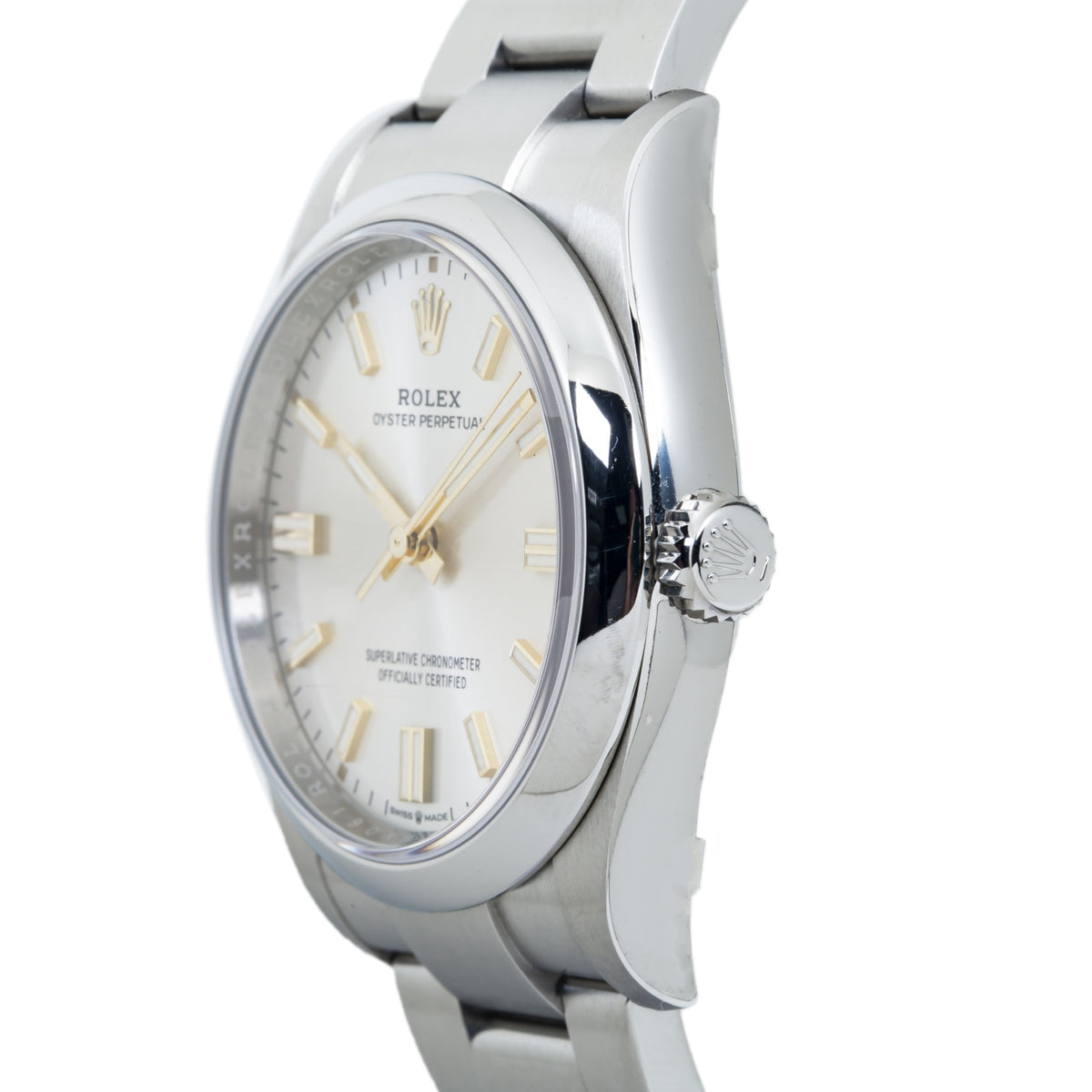 Rolex Oyster Perpetual 126000 Silver Dial 2021 New Men's Watch 36mm with Card