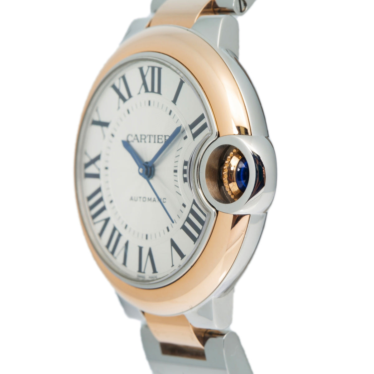 Cartier Ballon Bleu W2BB0023 4374 18k Rose Gold Automatic Ladie's Watch 33mm