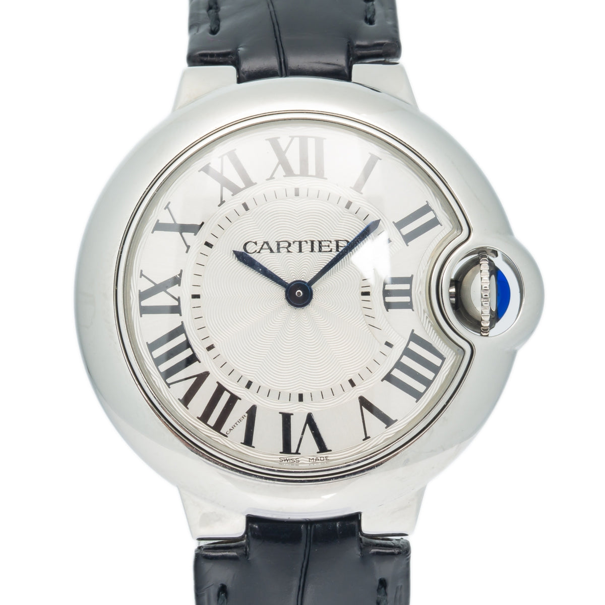 Cartier Ballon Bleu WSBB0034 3653 Stainless Steel Quartz Ladie's Watch 33mm