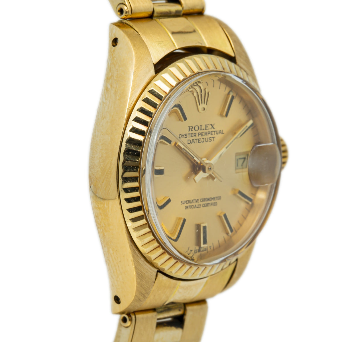 Rolex Datejust 6917 18k Yellow Gold Oyster Champagne Automatic Ladies Watch 26mm