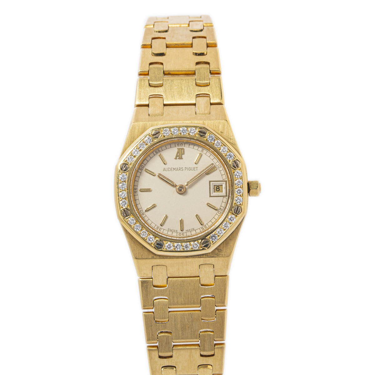 Audemars Piguet Royal Oak 66270BA.OO.1100BA.04 Factory Diamond Bezel Watch 25mm