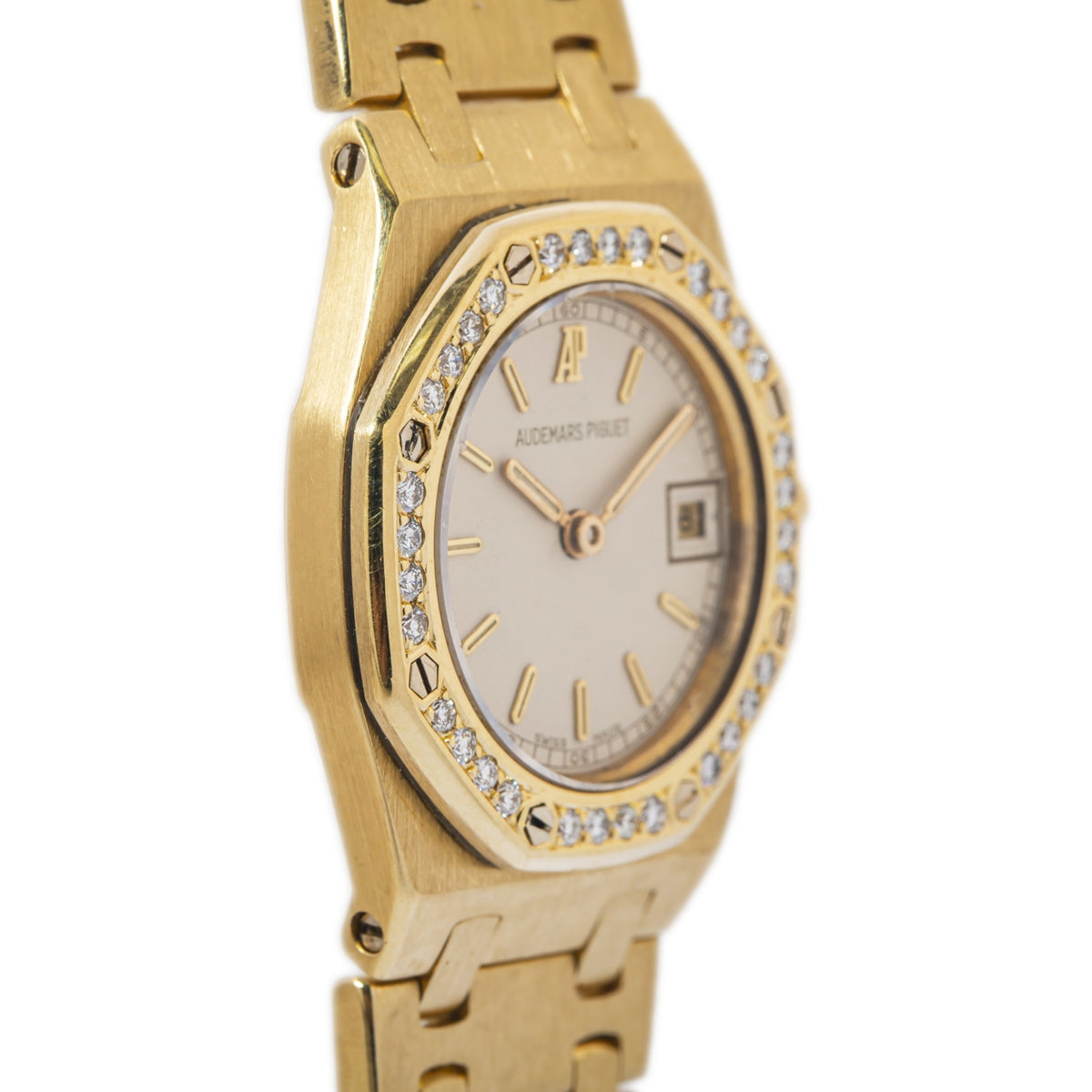 Audemars Piguet Royal Oak 66270BA.OO.1100BA.04 Factory Diamond Bezel Watch 25mm