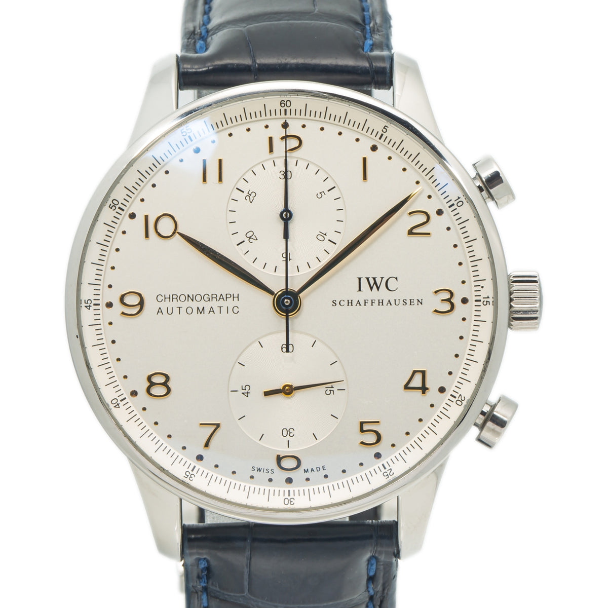 IWC Portugieser IW371445 Chronograph Gold Hands & Markers Automatic Watch 41mm
