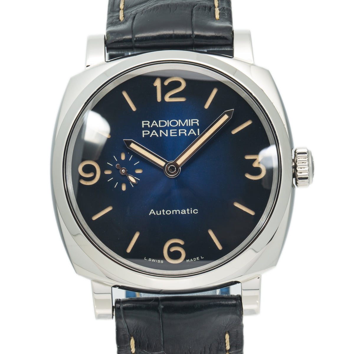 Panerai Radiomir PAM00933 Polished Steel Automatic Mens Watch 42mm 2019 Complete
