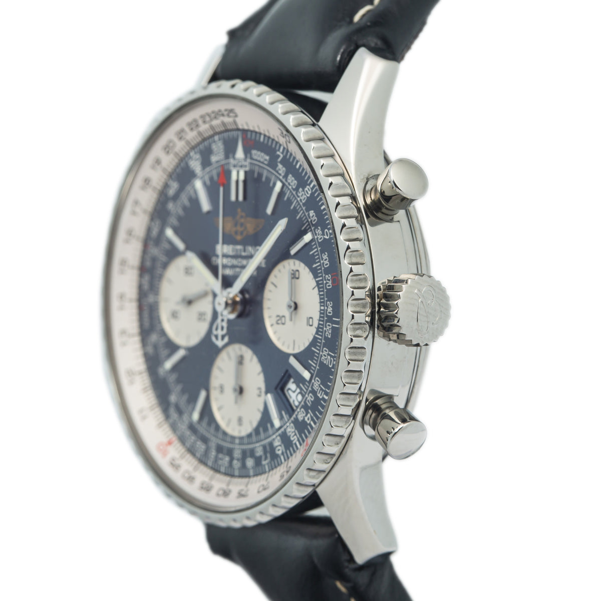 Breitling Navitimer A23322 Papers Chronograph Blue Dial Automatic Watch 42mm