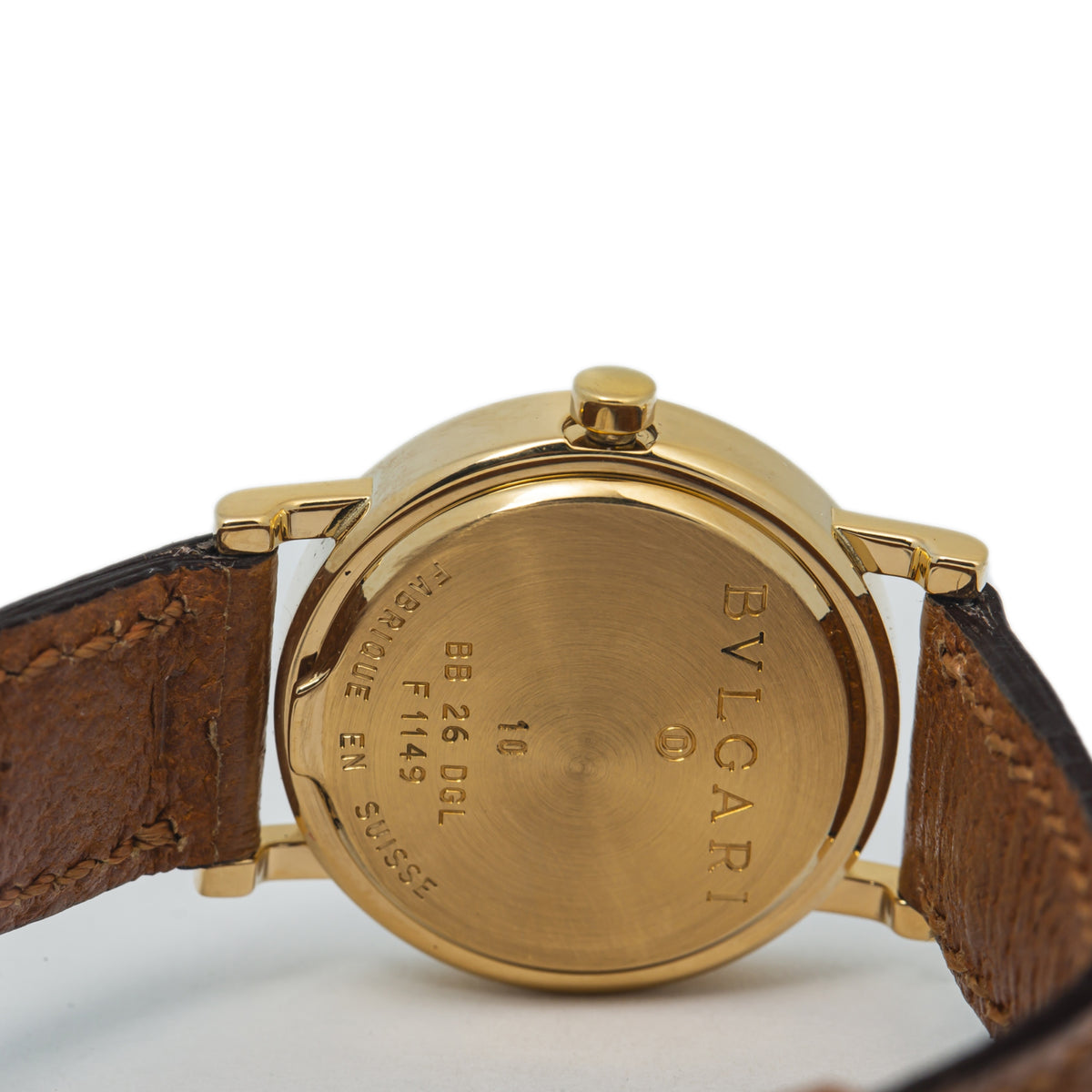 Bvlgari BB 26 DGL 18k Yellow Gold Lapis Dial Quartz MINT Ladie's Watch 26mm