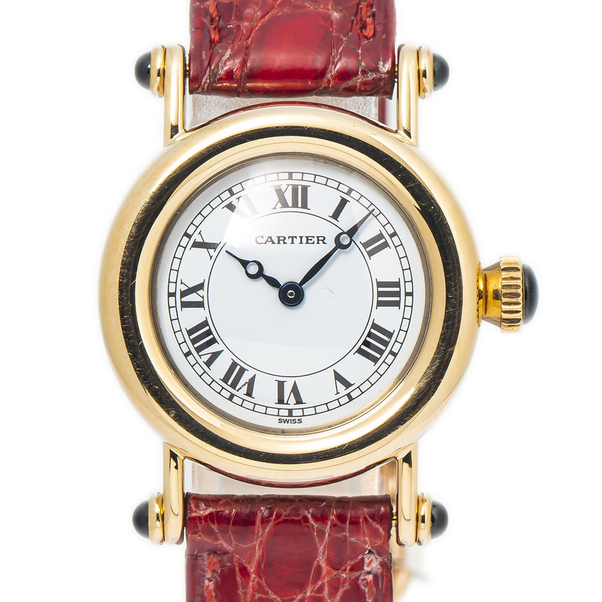 Cartier Diabolo 1440 Circa 1990 18k Yellow Gold Quartz Ladie's Watch 27mm