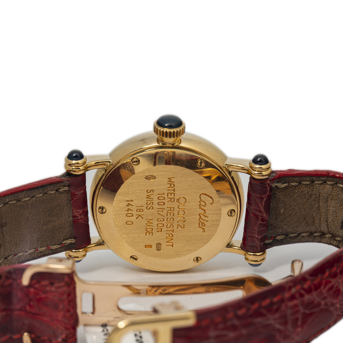 Cartier Diabolo 1440 Circa 1990 18k Yellow Gold Quartz Ladie's Watch 27mm