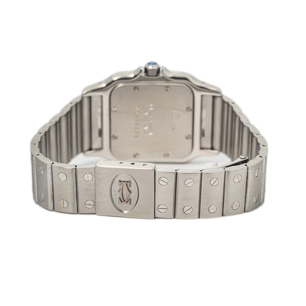 Cartier Santos Galbee 1564 W20060D6 Stainless Steel Date White Quartz Watch 29mm
