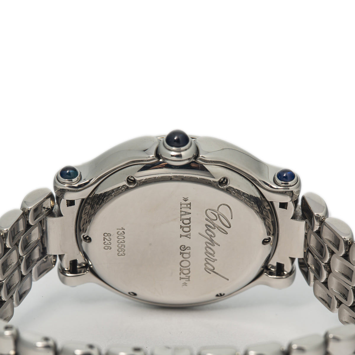 Chopard Happy Sport 8236 7 Floating Diamonds Stainless Steel Quartz Watch 32mm