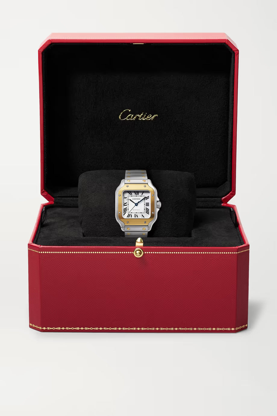 Cartier Santos W2SA0016 4075 BRAND NEW 2023 March 18k Gold Watch 35mm Complete