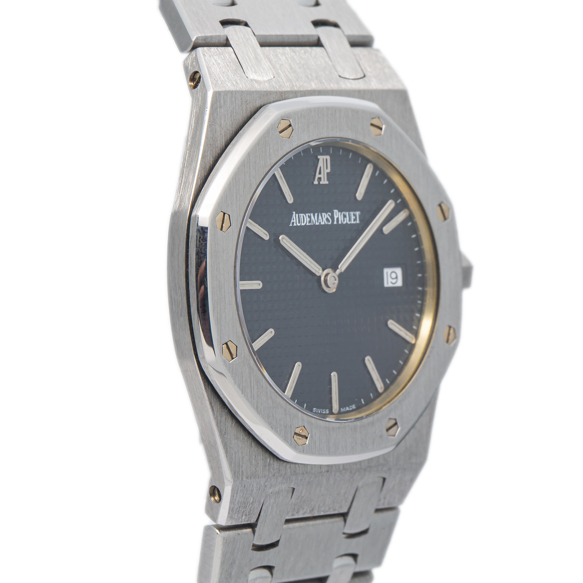 Audemars Piguet Royal Oak 56175ST MINT Steel Dark Blue Dial Quartz Watch 33mm