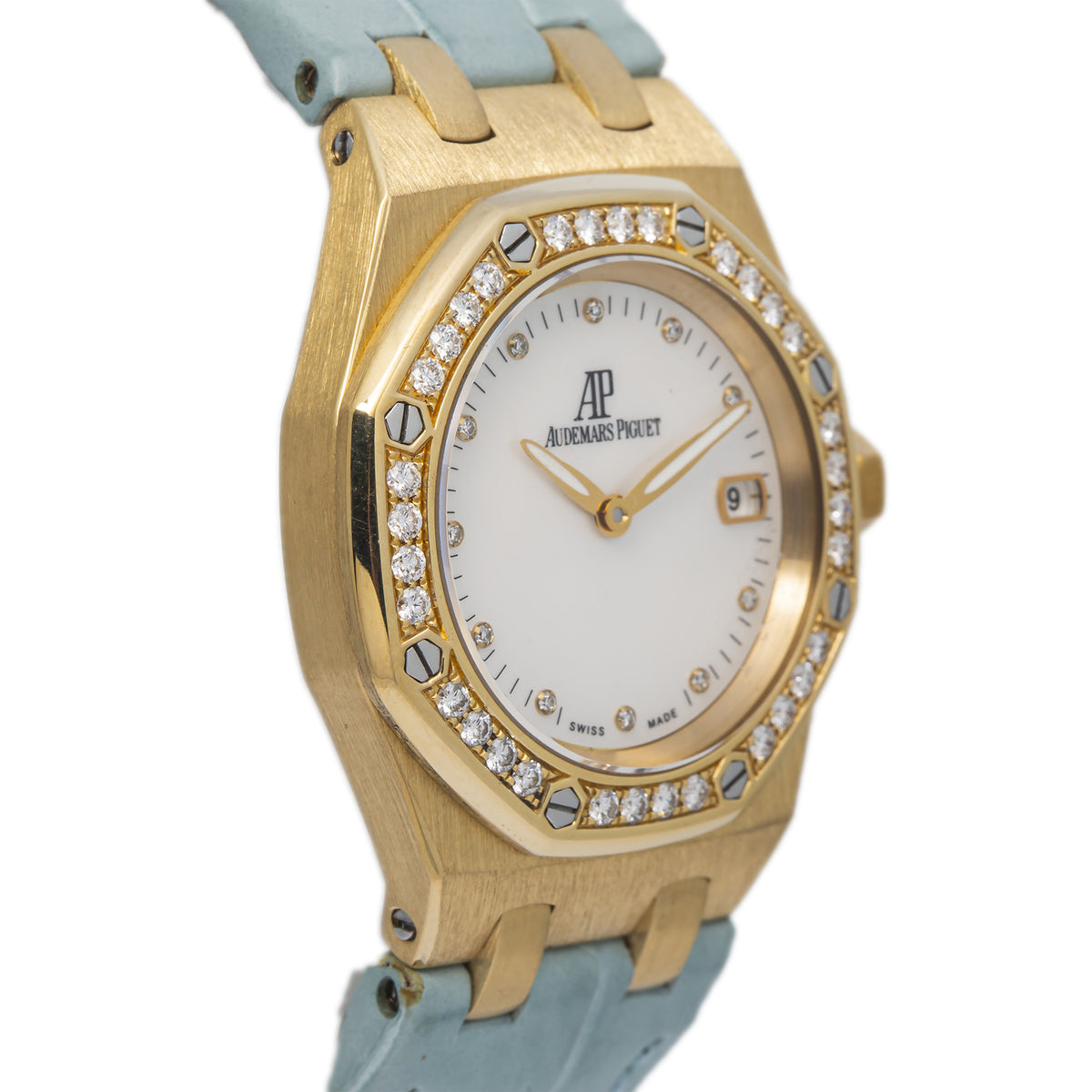Audemars Piguet Royal Oak 67610BA.ZZ.D012CR.02 18k Yellow Gold Quartz Watch 33mm
