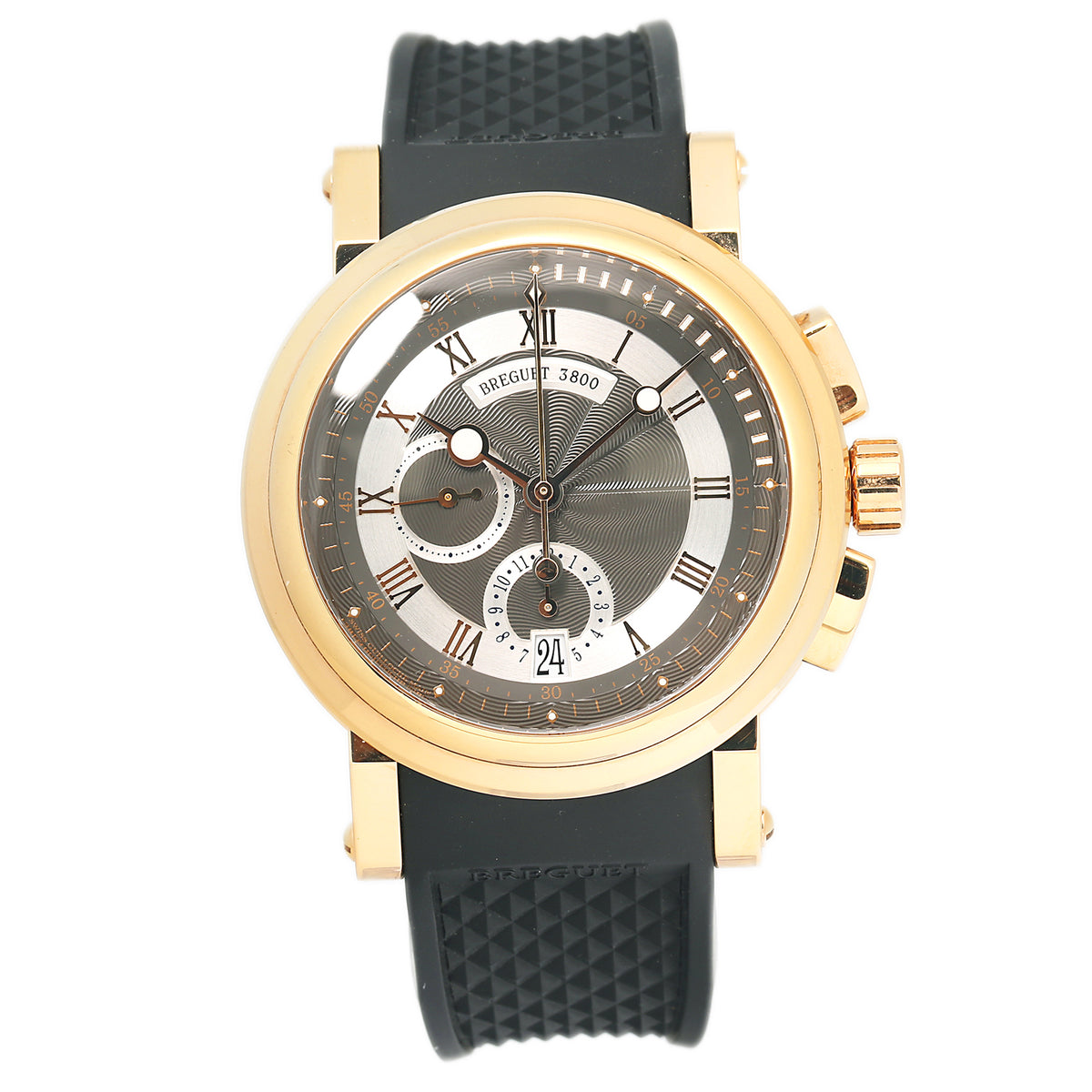 Breguet Marine 5827BR/Z2/5ZU Chronograph 18k Rose Gold Watch 42mm 2018 Complete