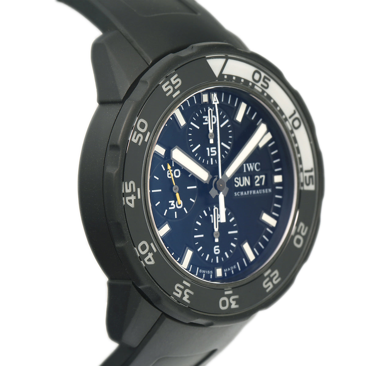 IWC Aquatimer Chronograph Galapagos Islands IW376705 LE Black Dial Watch 44mm