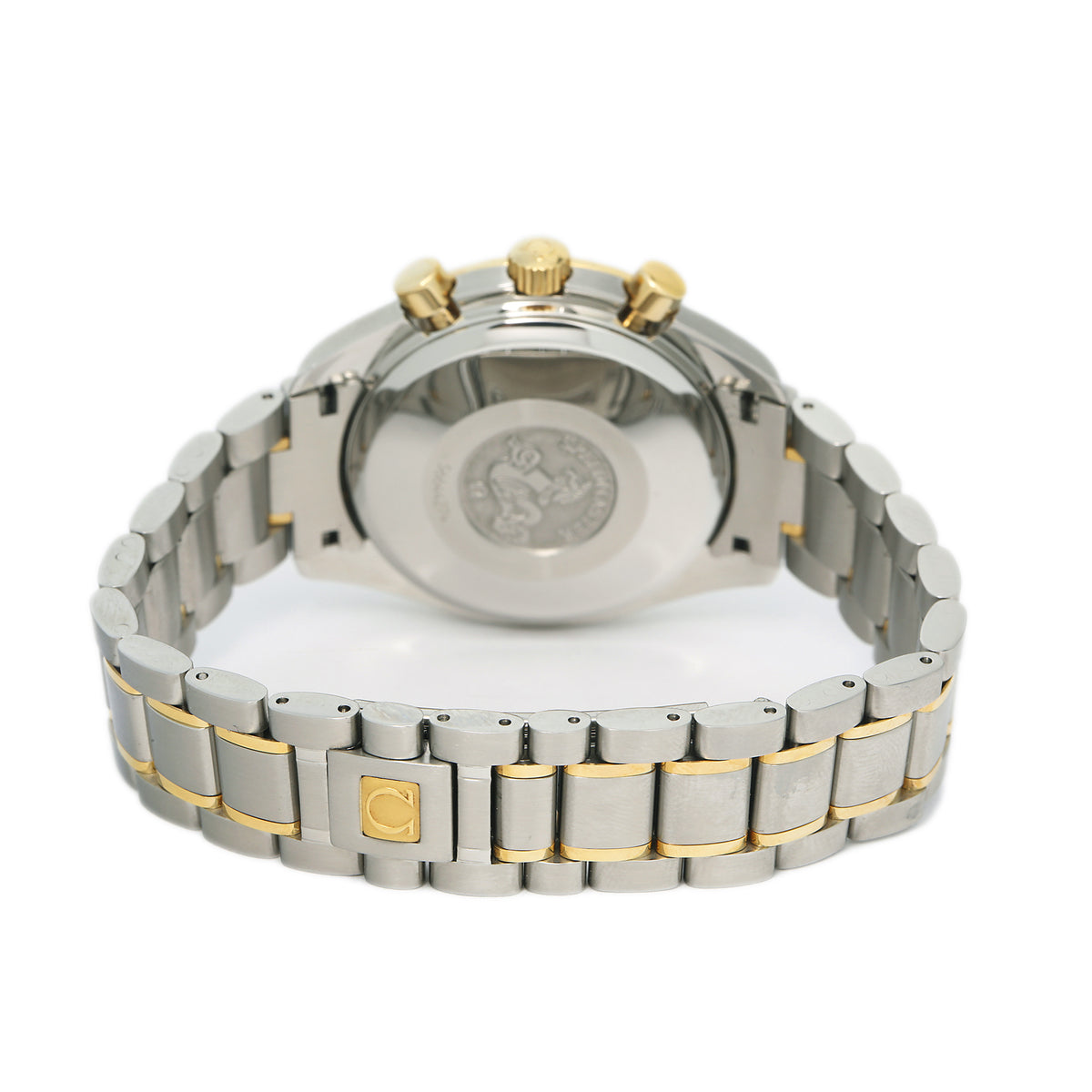 Omega Speedmaster 3313.50.00 18k Yellow Gold Steel Chronograph Men's Watch 39mm