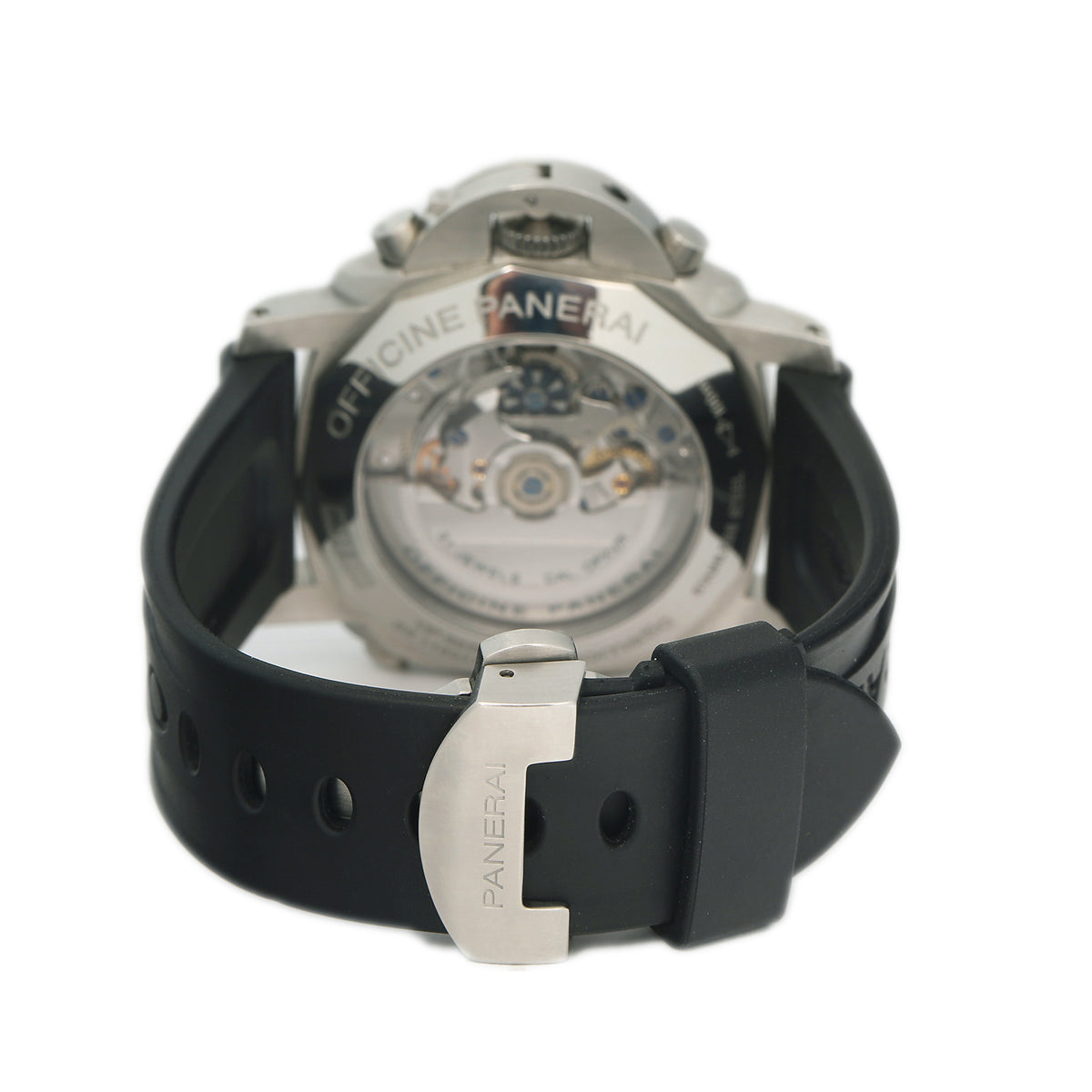 Panerai Luminor 1950 PAM00213 Rattrapante Steel Chronograph Watch 44mm Complete