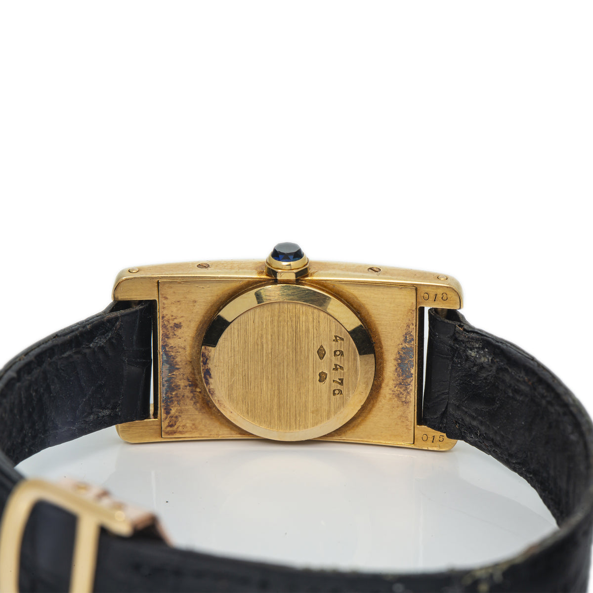 Cartier Tank Americaine 1960s RARE Vintage 18k Yellow Gold Manual Watch 19x34mm