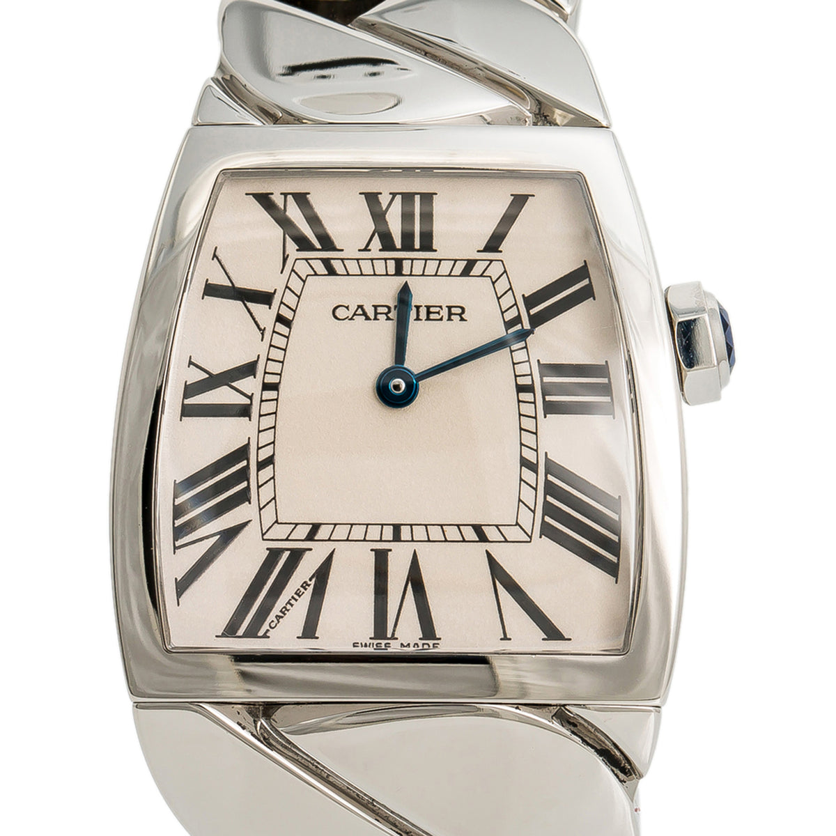 Cartier La Dona W6600221 2835 Large Stainless Steel White Dial Quartz Watch 28mm