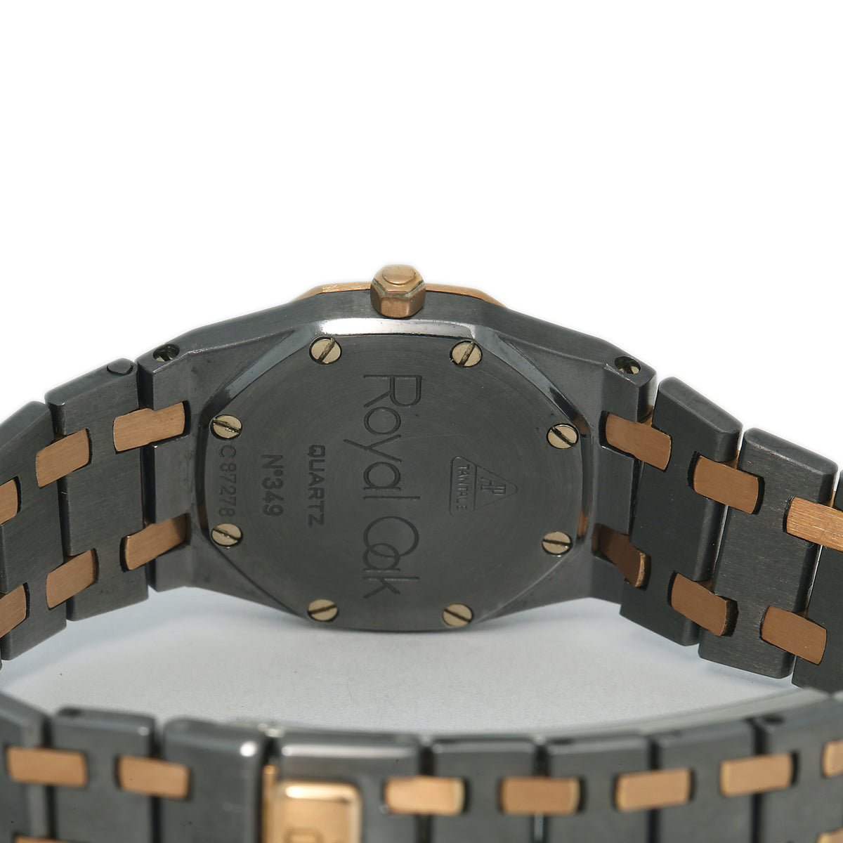 Audemars Piguet Royal Oak 59102 RARE 18k Rose Gold Tantalum Quartz Watch 26mm