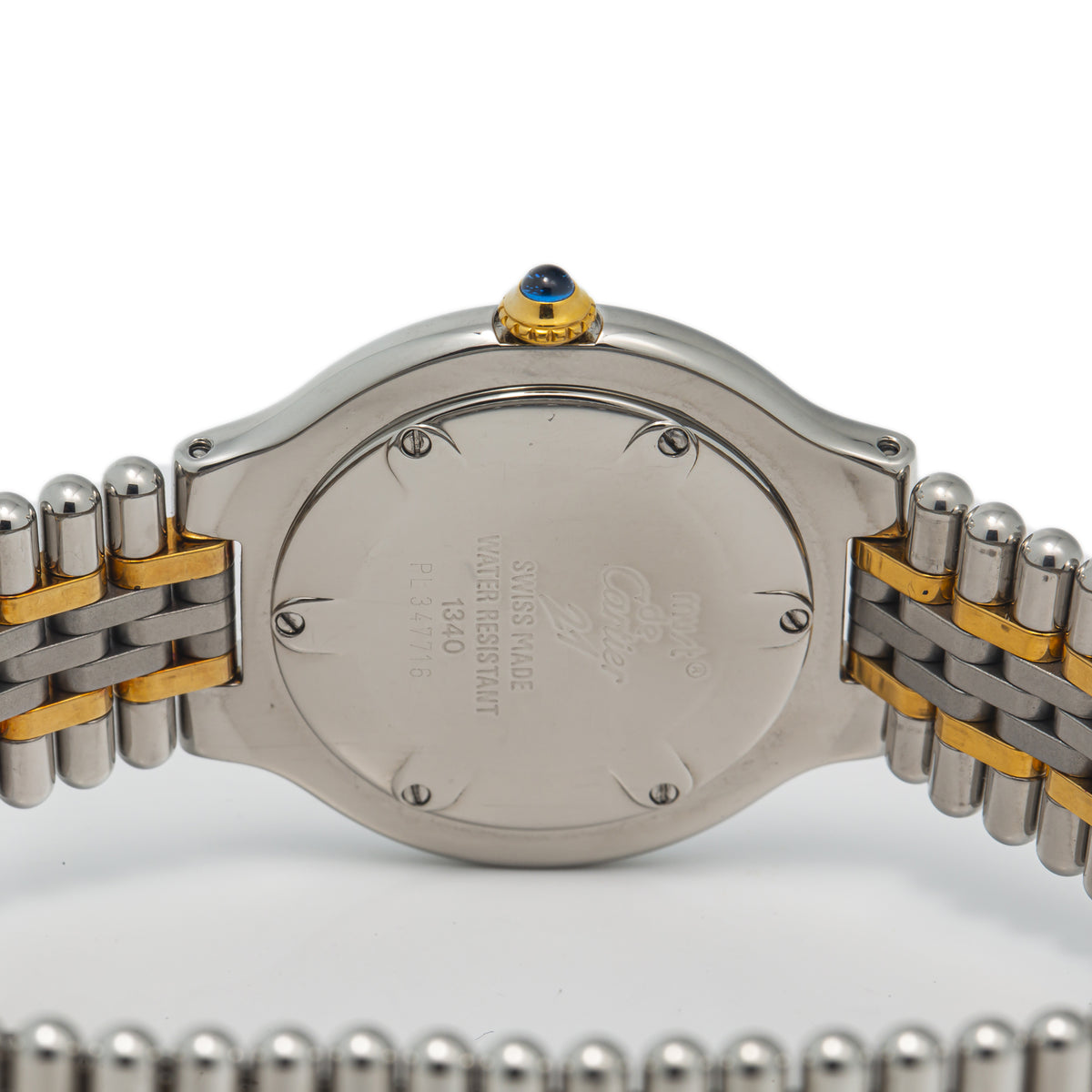 Cartier Must De 21 1340 W10073R6 18k Yellow Gold Steel TwoTone Quartz Watch 28mm