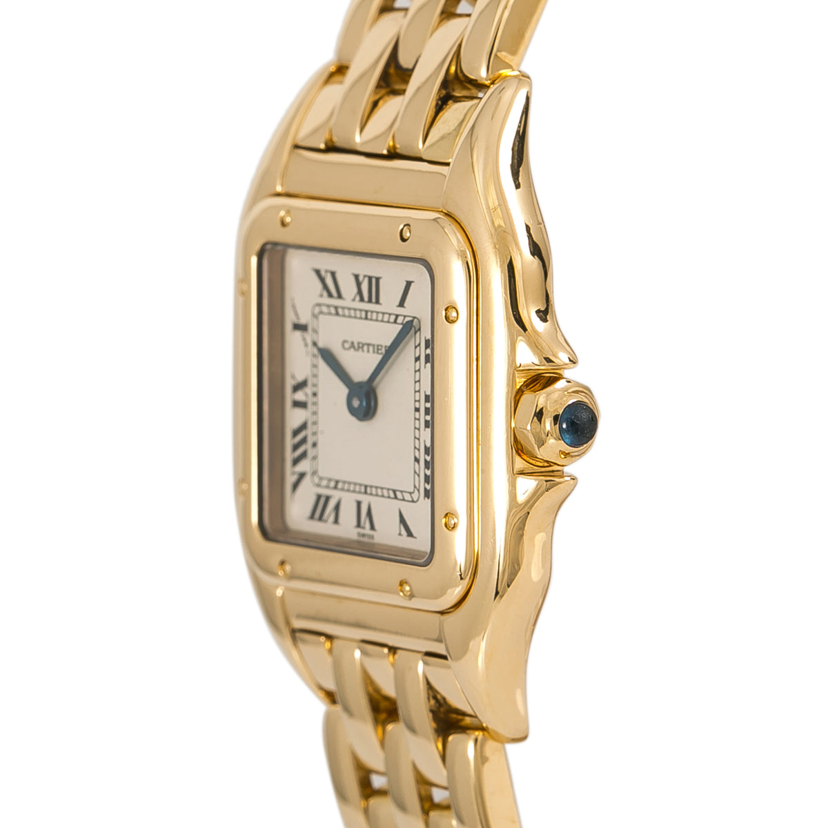 Cartier Panthere 8057917 18k Yellow Gold White Dial Quartz Ladies Watch 22mm